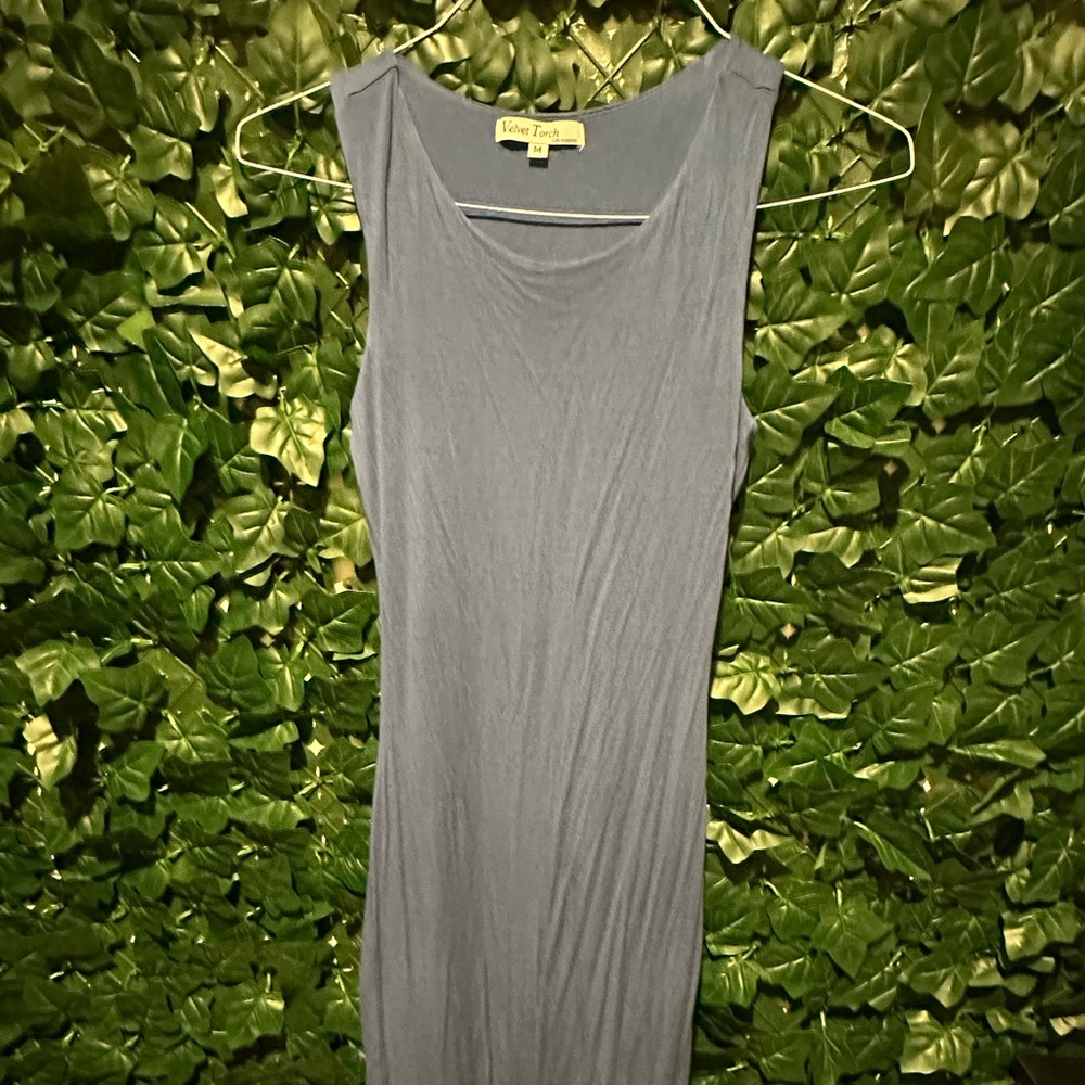 Navy form fitting dress